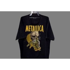90s Metallica America Heavy Metal T-Shirt, Skull Shirts Thrash Metal Band Tees